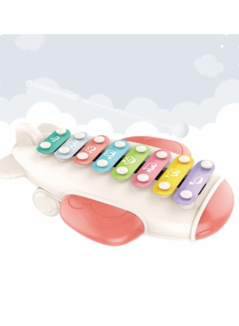 Kids Airplane Piano Toy – Interactive Musical Toy with Lights  Sounds - Image 1