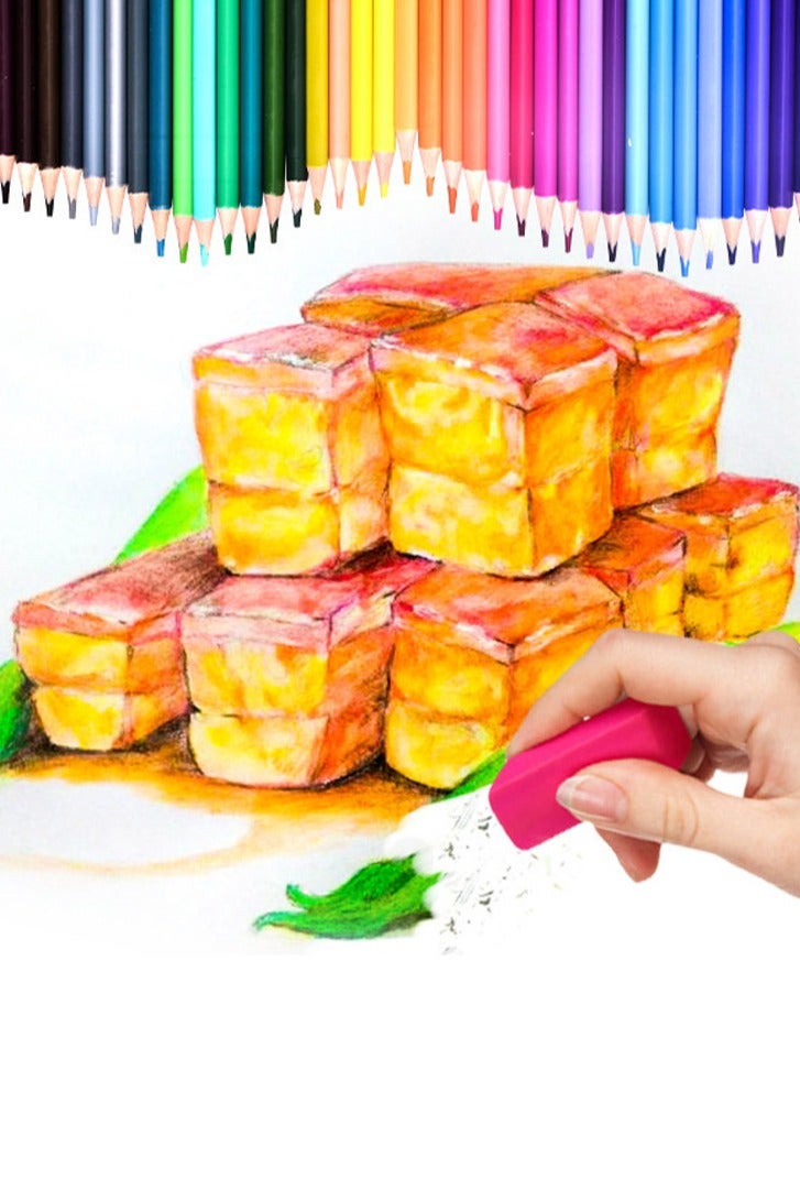 Erasable colored pencil cylindrical handle 24 color children's and students' graffiti drawing pen - Image 2