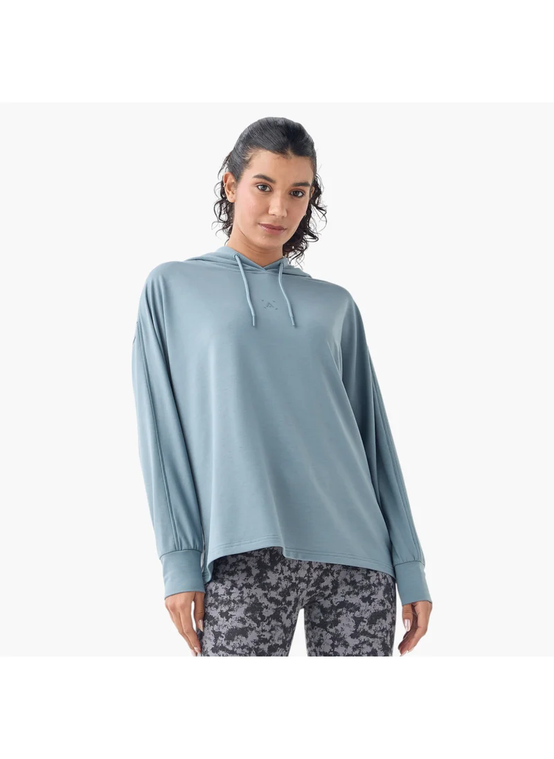 ADOT by Splash Solid Sweatshirt with Hood and Long Sleeves