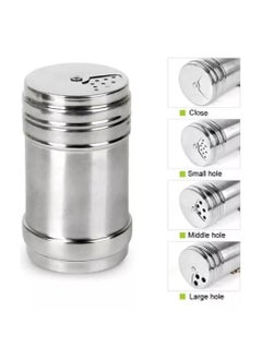 Generic Set of 3 Stainless Steel Salt Shakers for Cheese, Pepper and Salt  - Image 3