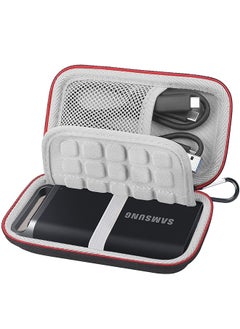 Lacdo Hard Carrying Case For Samsung T5 Evo Portable Ssd 2Tb 4Tb 8Tb Usb 3.2 Gen 1 External Solid State Drive Hard Eva Shockproof Water Resistant Protective Storage Travel Bag Black  - Image 1