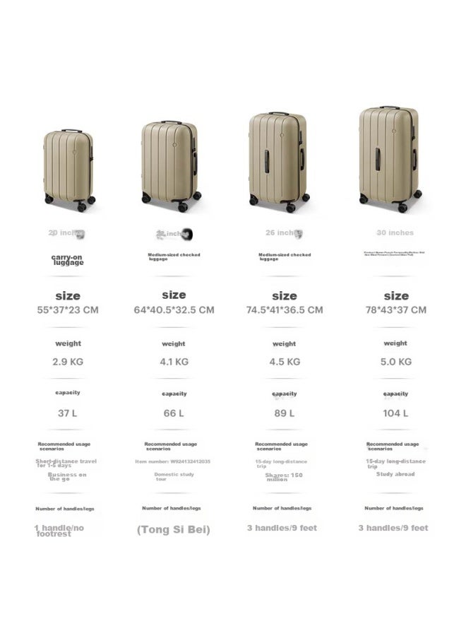 Ito Luggage Neat Suitcase, Trolley Case For Men And Women, Carry-on Luggage, 360° Wheels, Large Capacity, Sand Brown, 26 Inches - Image 4