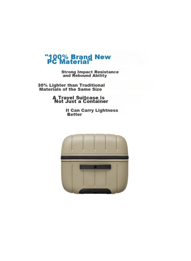 Ito Luggage Neat Suitcase, Trolley Case For Men And Women, Carry-on Luggage, 360° Wheels, Large Capacity, Sand Brown, 26 Inches - Image 2