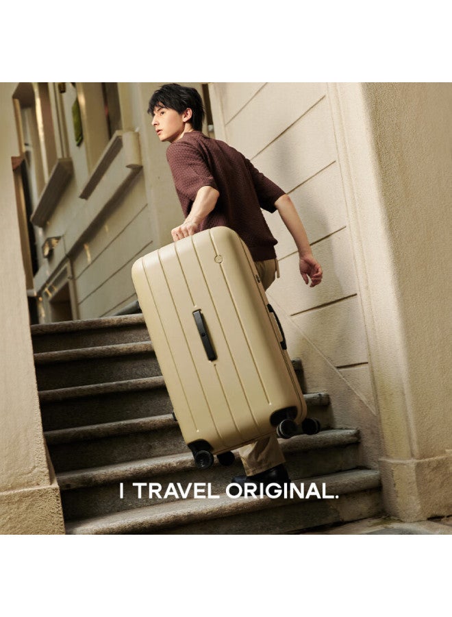 Ito Luggage Neat Suitcase, Trolley Case For Men And Women, Carry-on Luggage, 360° Wheels, Large Capacity, Sand Brown, 26 Inches - Image 5