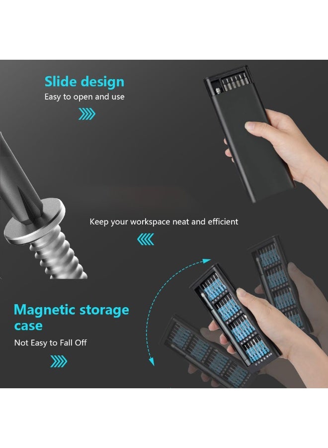 CMGTYYD 25-in-1 Small Precision Screwdriver Set, Professional Magnetic Mini Repair Tool Kit for Phone, Eyeglass, Watch, Laptop, Computer, Macbook, Game Console, Jewelers, Camera - Image 4