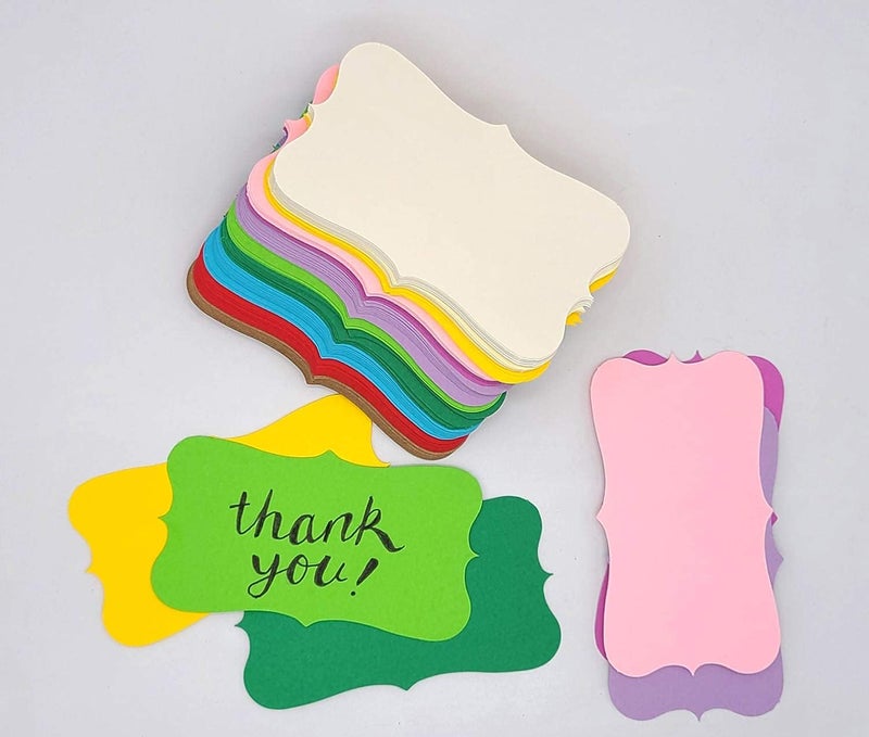 PPAPPAPPIYO بطاقات عمل فارغة ملونة (110) ورق 3.5 بوصة × 2 بوصة - فارغ - Image 4