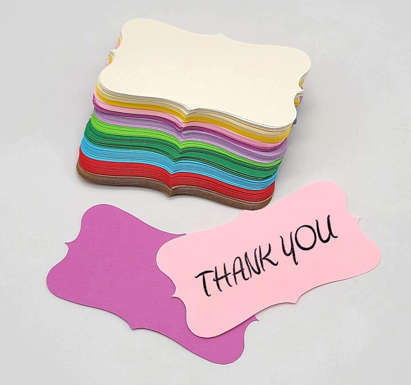 PPAPPAPPIYO بطاقات عمل فارغة ملونة (110) ورق 3.5 بوصة × 2 بوصة - فارغ - Image 3