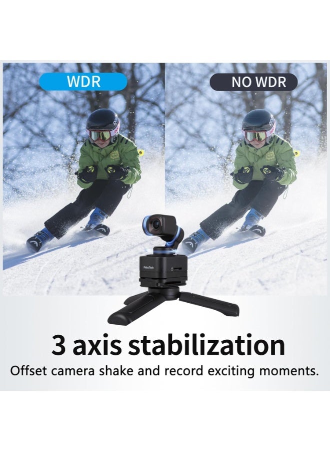 FeiyuTech FeiyuTech Feiyu Pocket 3 Kit Camera 4K Video Recorder Wireless Detachable 3-Axis Gimbal, 1/2.3" CMOS, 130°FOV, Magnetic, Extreme Sports/Car/Travel, Vlog YouTube TikTok (Remote Control)  - Image 2