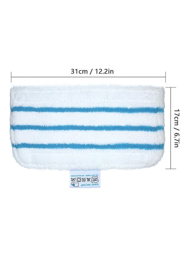 NIBEMINENT Pack Of 3 Replacement Mop Pads White/Blue 31x17cm - Image 3