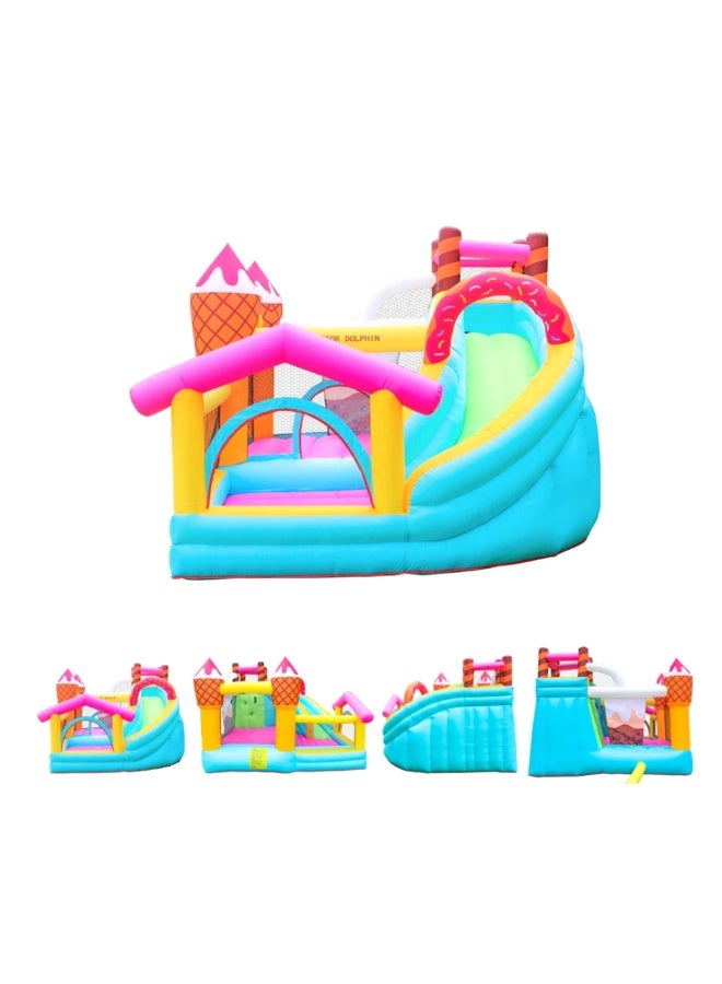 FLOBO Inflatable Ice Cream Theme Bouncy House & Slide for Kids (Age 3-8) with 450W Blower - Image 2
