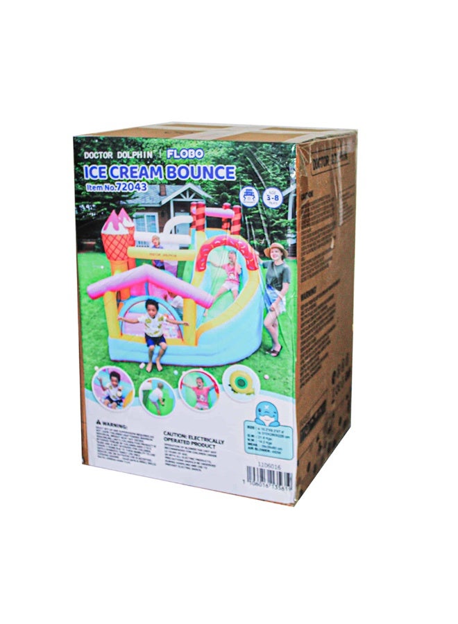 FLOBO Inflatable Ice Cream Theme Bouncy House & Slide for Kids (Age 3-8) with 450W Blower - Image 5