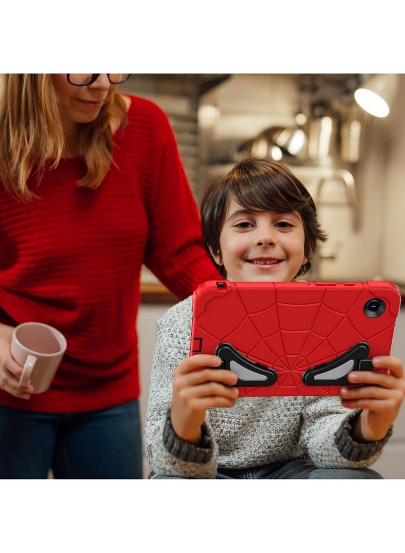 Aookay Case for Samsung Galaxy Tab A9 Plus Tablet Case, Samsung Galaxy Tab A9 Plus Case with Adjustable Portable Shoulder Strap for Kids, Stand Thickned Cornor Shockproof Samsung Tab A9 Plus Case Cover (Red Black) - Image 4