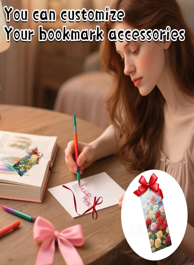 Sondeng 30PCS Acrylic Bookmark Blanks with Tassels, DIY Bookmark Making Kit Bulk Bookmarks for Kids Adults, Plastic Plain Transparent Clear Blank Book Marks to Decorate for Crafts Scrapbooking Gift Tags - Image 5