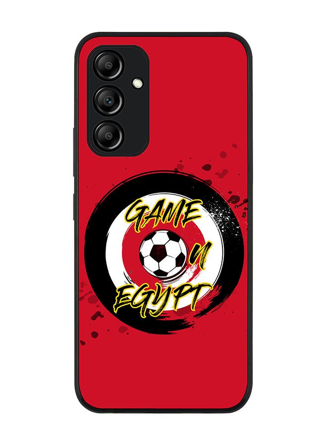Stylizedd Rugged Black edge case for Samsung Galaxy A34 5G Slim fit Soft Case Flexible Rubber Edges Anti Drop TPU Gel Thin Cover - Game on Egypt - Image 1