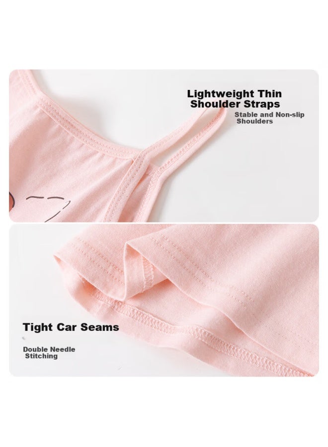 Top melon Ding Guagua Girls' Cotton A-class Children's Vest Innerwear Bottoming Vest Girls' Sling Top 6404 140 - Image 3