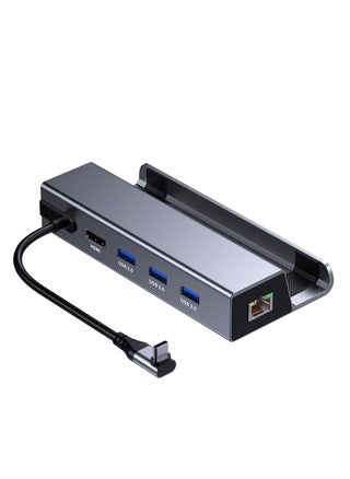 Docking Station, 6-in-1 Dock with HDMI 2.0 4K@60Hz, Gigabit Ethernet, 3 USB 3.0 and 100W USB C Charging Port for Steam Deck and Asus Rog Ally - pzsku/Z78BCA6AF653F7EF9472EZ/45/_/1705305121/61e367dd-ea9e-4741-bb37-1991137aae58