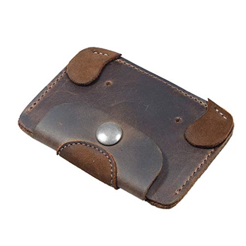 Hide & Drink, Leather Dog Wallet/Coin Pouch/Purse/Accessories/Card Holder/Cute Wallet, Handmade :: Bourbon Brown - Image 3