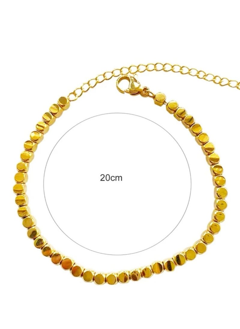 Jewelry 4You - 18k Gold Plated Stainless Steel Bracelet For Women - Image 1