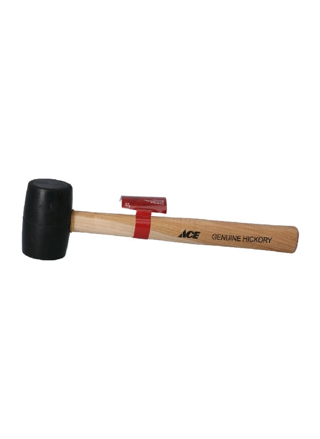 ACE Rubber Mallet Hammer Black and Brown 8 oz. XINJIEYI36  - Image 1