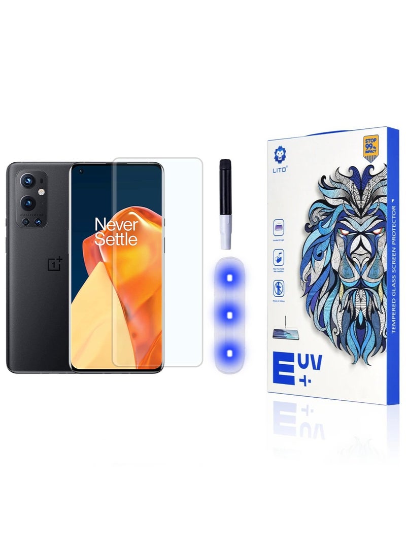 Lito Lito OnePlus 9 Pro/Oneplus 10 Pro/Oneplus 11/Oneplus 11 Pro/Reno 8T 5G/Find X5 Pro/Find X6 Premium UV Liquid Glue Tempered Glass Screen Protector with Edge to Edge Coverage  - Image 1
