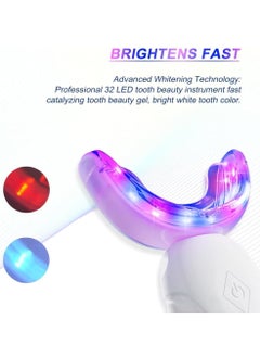 GlorySmile Rechargeable Teeth Whitening Light Kit LED Light Activated Whitening Kit with 3Pcs Teeth Whitening Gel Non-Sensitive Fast Teeth Whitener Remove Tea Coffee & Food Stain  - Image 3