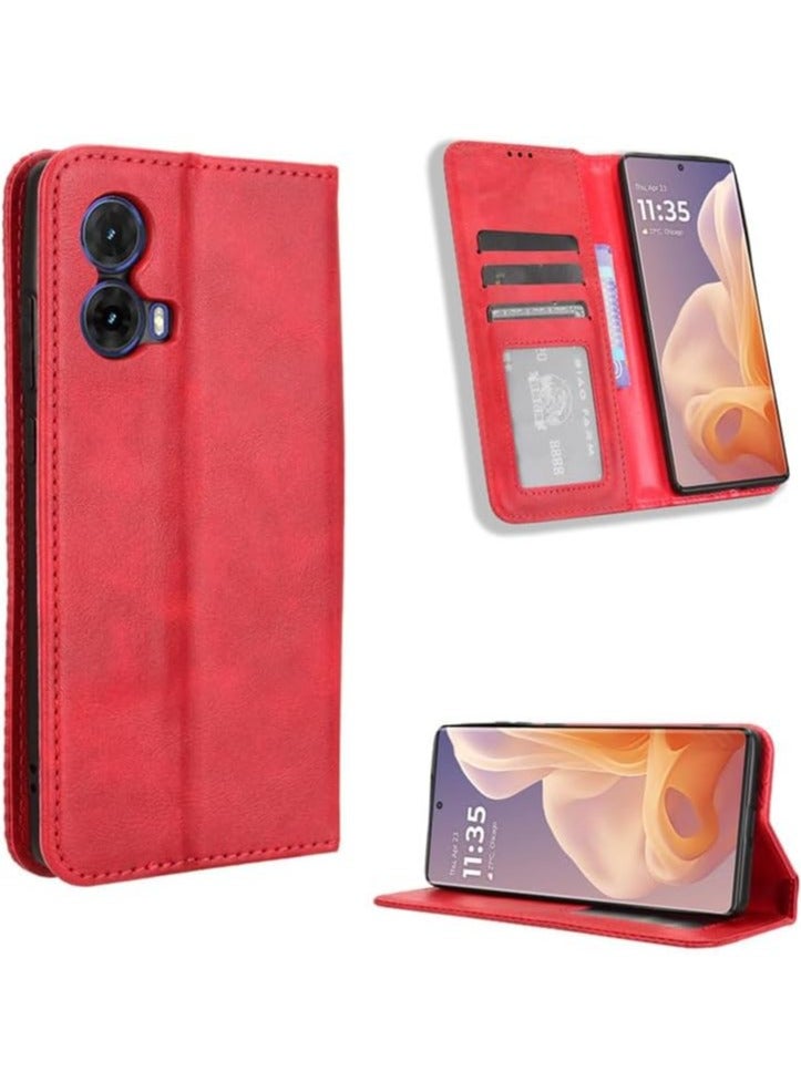 عام حافظة جلدية ناعمة لموتورولا موتو جي 85 (2024) ، حافظة هاتف مغناطيسية مضادة للسقوط مقاومة للصدمات ، غطاء واقي مع فتحة للبطاقات - Image 2