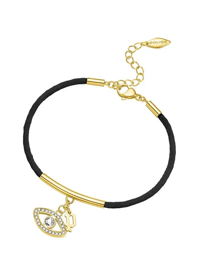 POLICE Eye Gold Plated Ladies Bracelet With Eye Charms 170+35MMPEJLB0003109