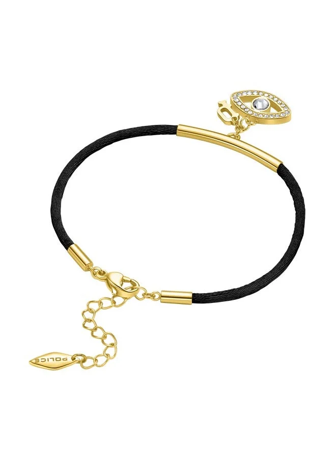 POLICE Eye Gold Plated Ladies Bracelet With Eye Charms 170+35MMPEJLB0003109