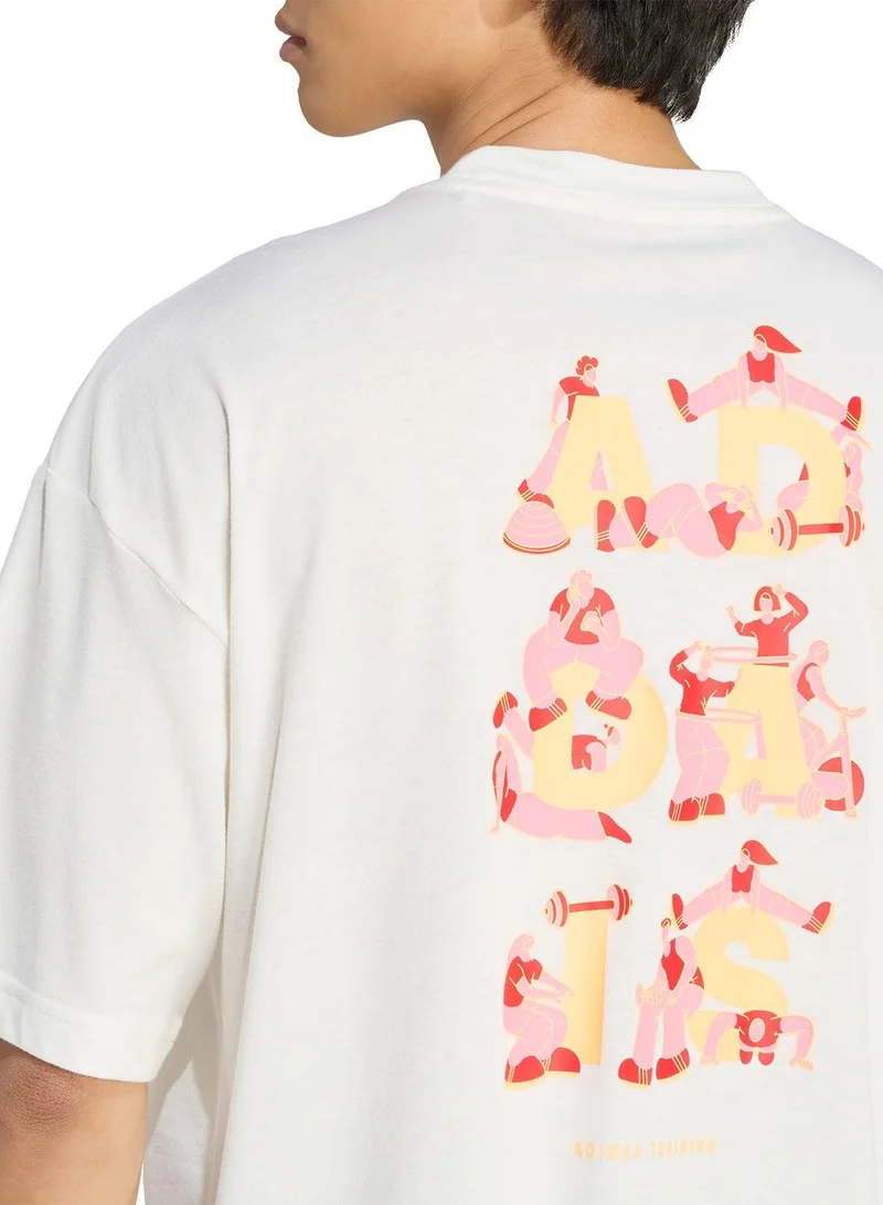 Adidas OWHITE Power Graphic Tee-Shirt for Men | Best Price UAE