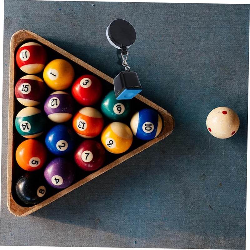 حامل طباشير البلياردو الفولاذي القابل للسحب مع قبضة مطاطية لطاولة السنوكر - Image 5
