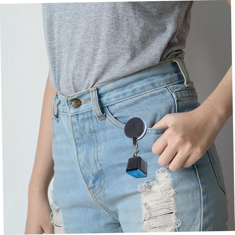 حامل طباشير البلياردو الفولاذي القابل للسحب مع قبضة مطاطية لطاولة السنوكر - Image 4