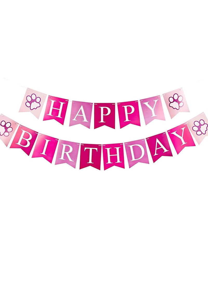 Mordely Pet Birthday Party Decoration Kit,Dog Happy Birthday Banner Hat Bandana Bowknot Pet Dog Cat Boy Girl Party Decoration Accessories - Image 5