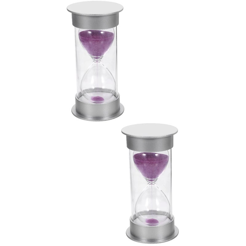 2pcs Sand Clock Sand Timer Home Desktop Bookshelf Decor Kids Birthday ( and ) - Image 1