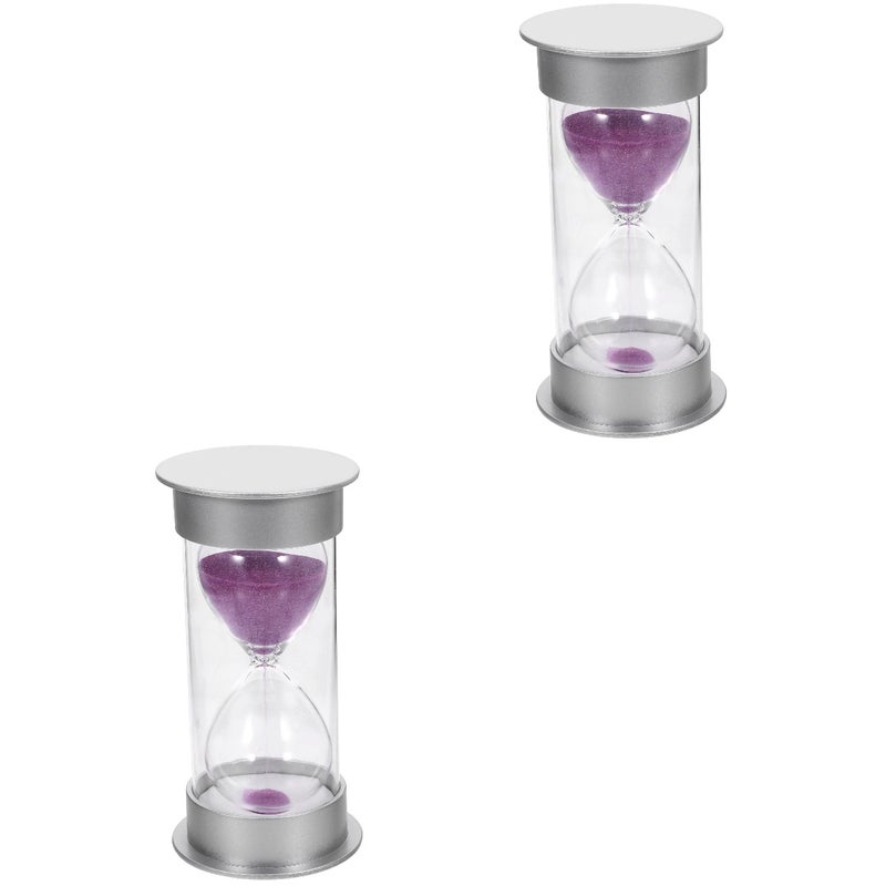 2pcs Sand Clock Sand Timer Home Desktop Bookshelf Decor Kids Birthday ( and ) - Image 5