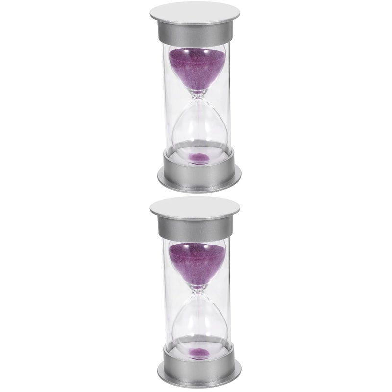 2pcs Sand Clock Sand Timer Home Desktop Bookshelf Decor Kids Birthday ( and ) - Image 3