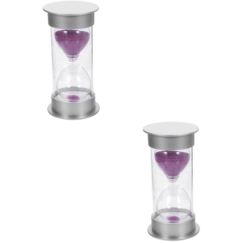 2pcs Sand Clock Sand Timer Home Desktop Bookshelf Decor Kids Birthday ( and ) - Image 2