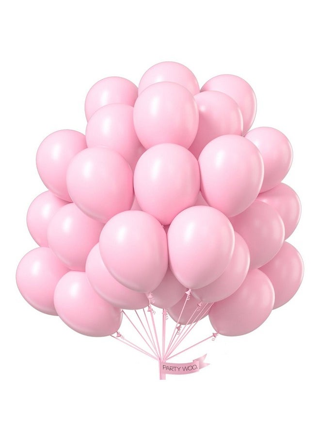 PartyWoo Pastel Pink Balloons, 50 Pcs 12 Inch Pink Balloons, Baby Pink Balloons For Balloon Garland Balloon Arch As Birthday Party Decorations, Wedding Decorations, Baby Shower Decorations, Pink-Q05  - Image 1