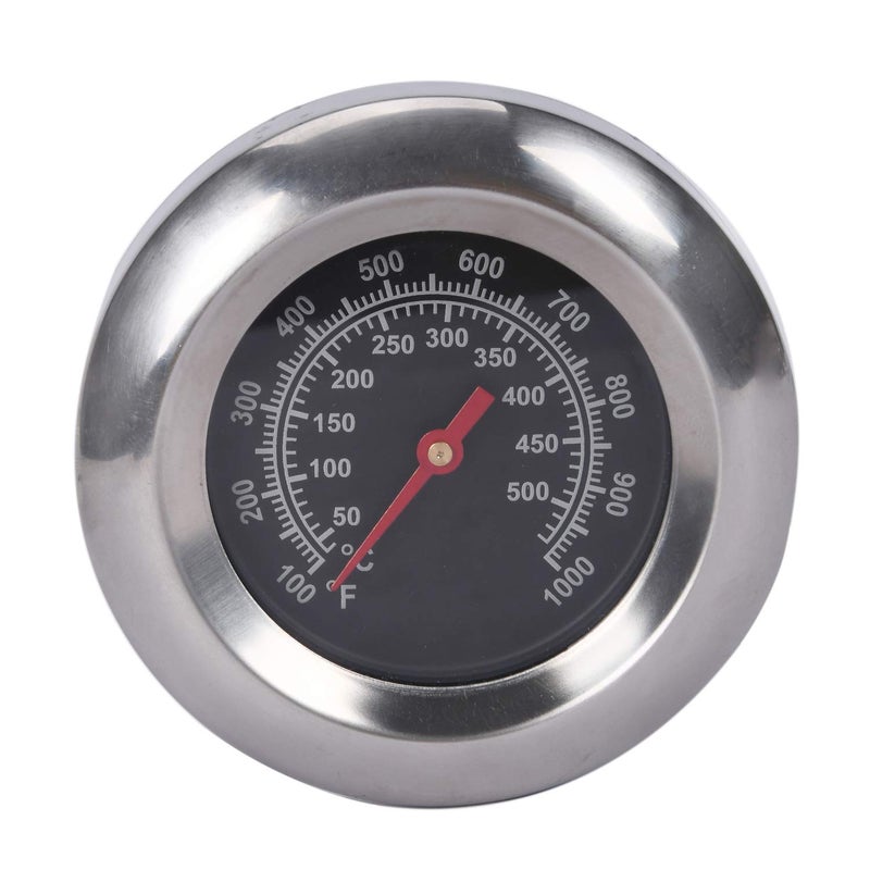 GasSaf 3" BBQ Temperature Gauge Thermometer Replacement for Master Forge, Cuisinart, Backyard, Uniflame and Other Gas Grill, Stainless Steel High Temperature Heat Indicator -100F to 1000F - Image 1