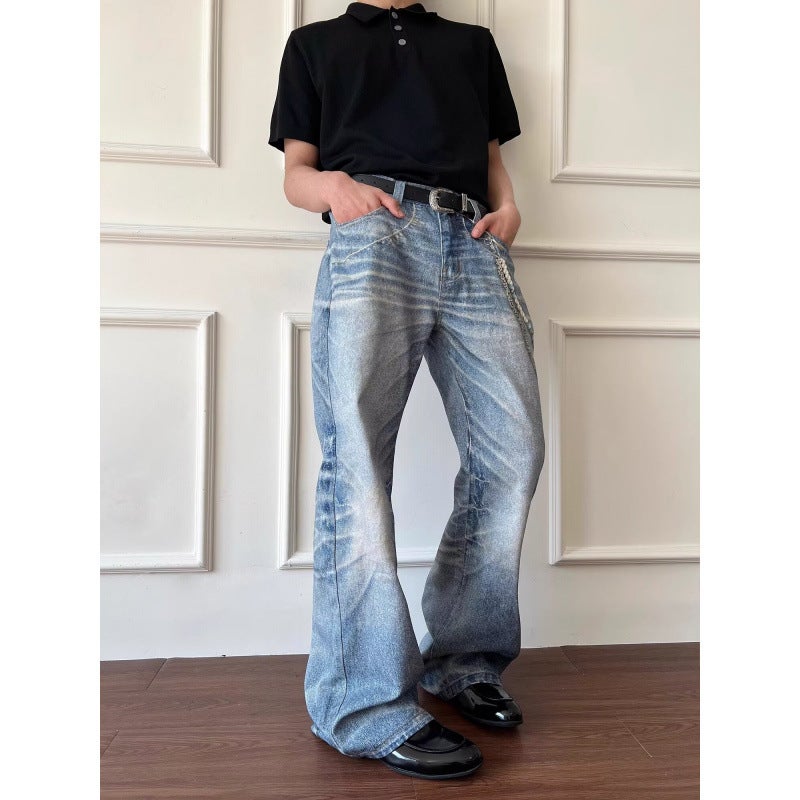 Unisex Classic Denim Jeans Loose Fit Daily Outdoor Wear - Image 3