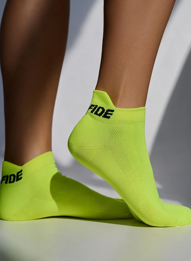 Bona Fide Socks Acid Yellow Essential Gym Socks for Women | Best Price UAE