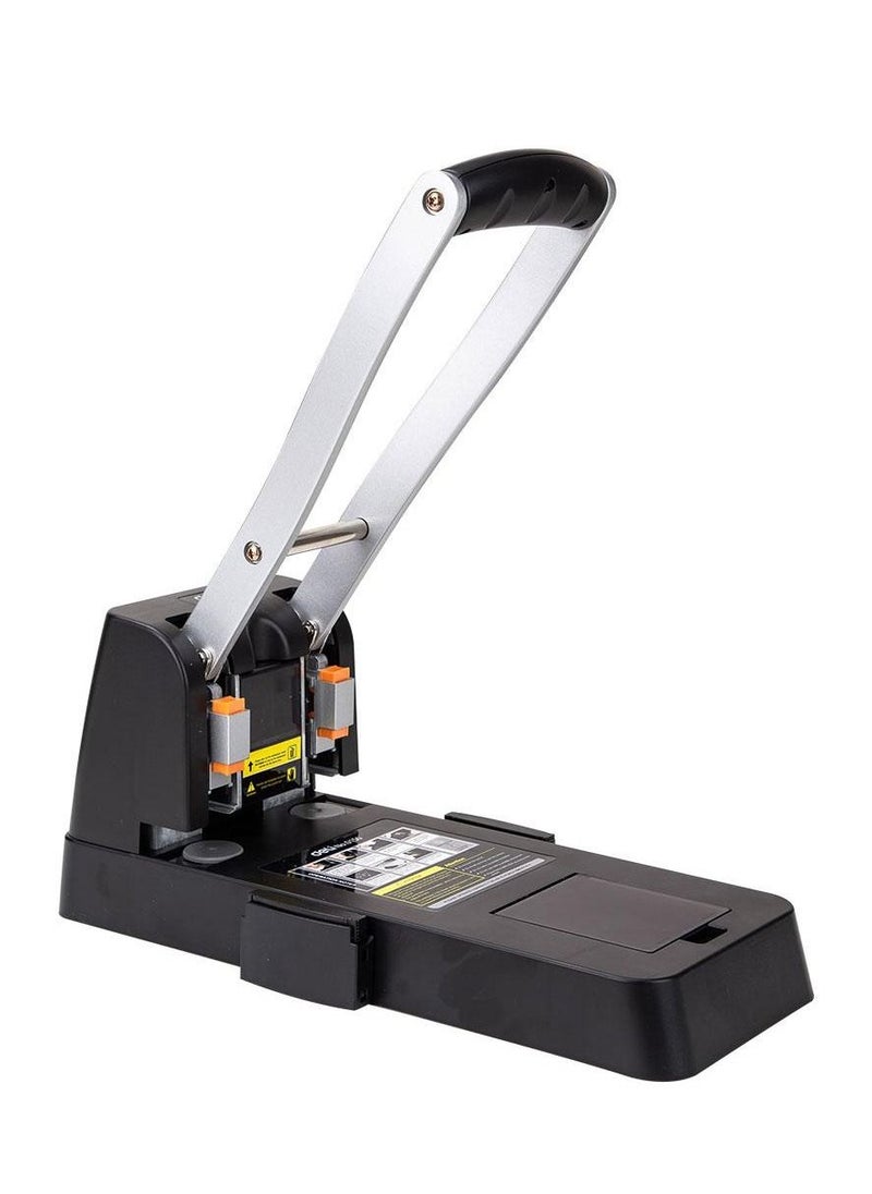 Deli 150-Sheet Capacity Heavy Duty Punch Grey  - Image 2