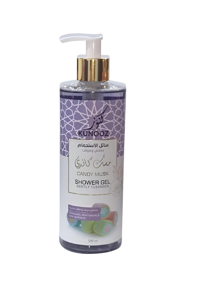 Kunuz Musk Candy Refreshing Moisturizing Shower Gel 500Ml