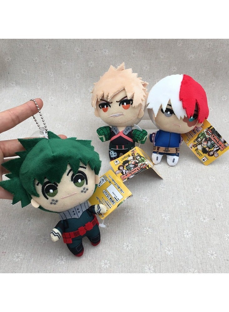 3 قطع مجسم أنمي 13 سم دمى بطلي أكاديميا أكاديميا المحشوة إيزوكو ميدوريا كاتسوكي باكوجو شوتو تودوروكي 3 قطع - Image 1