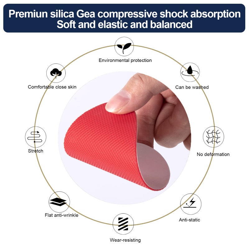 Ashoesert Red Sole Protector,Red Bottoms Sole Protector,Shoe Grips on Bottom of Shoes, Shoe Sole Protector, Anti Slip Shoe Grips,Non Slip Shoe Pads,Red Bottom Stickers for Shoes (Red - 3 Pairs) - Image 4