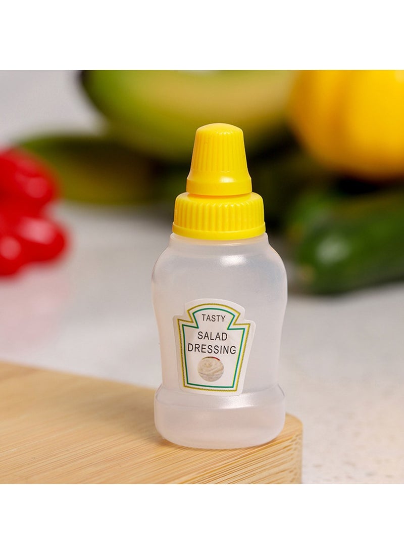 Generic - 4Pcs Mini Condiment Squeeze Bottles 25ml Honey/Ketchup/Soy Sauce/Salad Dressing Dispensers Lunchbox Squeezable Containers Jars - Image 1