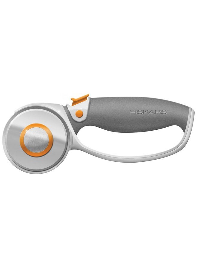 Fiskars Rotary Cutter for Fabric - 60mm Titanium Rotary Cutter Blade - Craft Supplies - Image 1