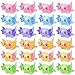 Junkin 48 Pcs Mini Axolotl Figures Charms Miniature Resin Axolotl Figurines Tiny New Animal Figures Ornament for Valentines Fairy Garden Landscape Aquarium Potted Birthday Dollhouse Party Decor - Image 3