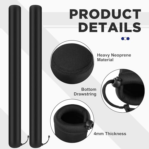 DECOHS 48 Inch Boat Trailer Guide Pole Cover- Neoprene Boat Trailer Guide Protective Cover- Heavy Duty Marine Trailer Guide Poles Cover for Jet Ski Boat Sailboat Trailer (Set of Two) - Image 3