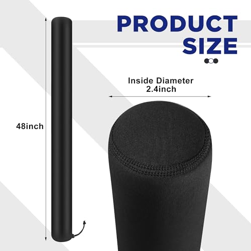 DECOHS 48 Inch Boat Trailer Guide Pole Cover- Neoprene Boat Trailer Guide Protective Cover- Heavy Duty Marine Trailer Guide Poles Cover for Jet Ski Boat Sailboat Trailer (Set of Two) - Image 2