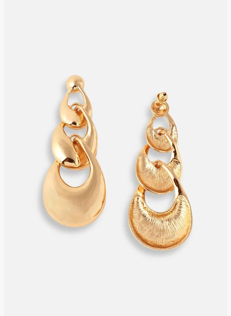SOHI Gold Plated Designer Party Drop Earring For Women